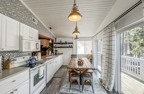Blakeslee House | Hot tub, fire pit, lakefront, dock, pet friendly and more!