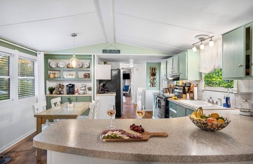 New Braunfels House | Hot Tub, Fire pit, Cabana, Covered Patio & Pet-friendly Riverside Retreat