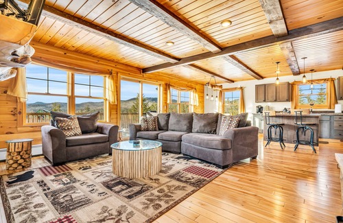 Sunday River Area Cabin | Hot Tub, GameRoom & Bar, Patio, FirePit, Mountain Views, Pets Ok, Sunday River