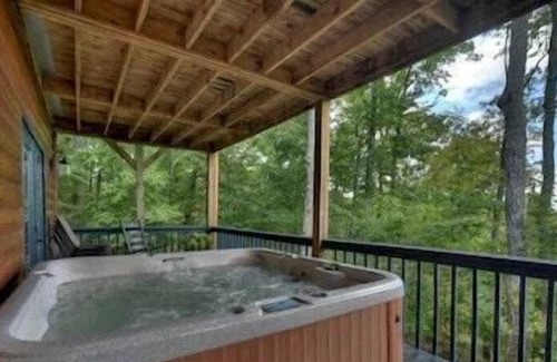 Morganton Cabin | Hot Tub Mountain View Game Room