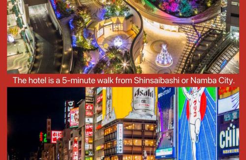 Shinsaibashi Hotel | Hotel Arashi Namba No102