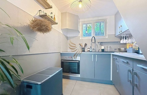 Biot House | House La Palmeraie 4p-Garden-wifi-park-jacuzzi