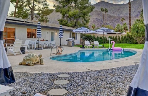 Tahquitz River Estates House | House of the Golden Turtle, Luxury Desert Oasis, 3 bedrooms 4 beds
