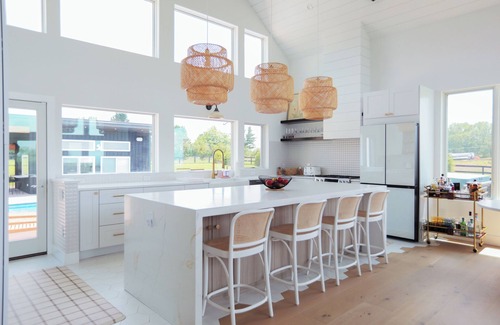 Town of Delaware House | House on the Hill: Modern Retreat with Pool, Sauna, Hot Tub + Fire Pit
