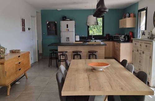 Saint-Julien-du-Serre House | House with swimming pool, garden, terrace with panoramic view Ardèche