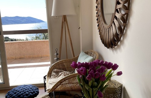 Casaglione Villa | House with astonishing sea view in quiet area, terrasse,garden. All facilities.