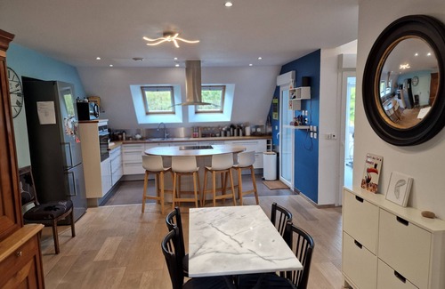 Sallenelles House | HOUSE WITH COVERED HEATED POOL 10m x 4m IN QUIET AREA, SEA AND COUNTRYSIDE.