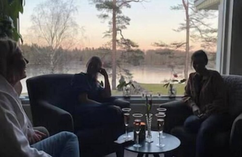 Vittsjo House | House with fantastic view and direct access to the lake and boat.
