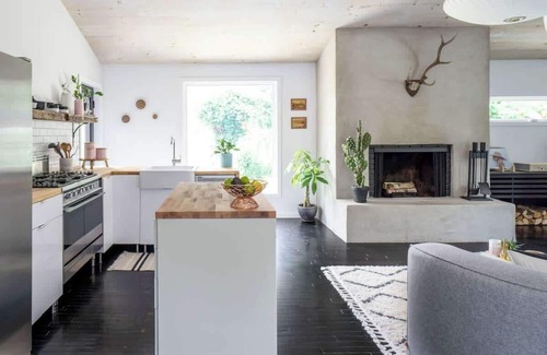 Kerhonkson House | Hudson Valley Black Barn: Views-Fireplace-Pit-Pool