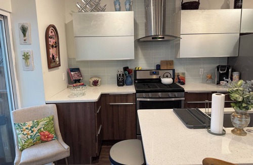 Brewerytown Apartment | Huge 2 Bedroom Bilevel Apartment with Patio WiFi AC Laundry