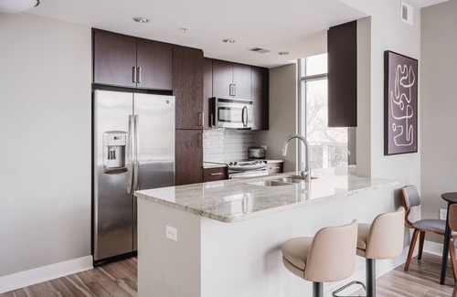 Woodmont Triangle Apartment | Ideal Bethesda 2BR w/Gym, Games & Pool, walk to Metro, by Blueground