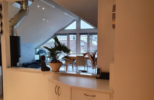 Bermatingen Apartment | Idyllic modern apartment with two balconies and air conditioning