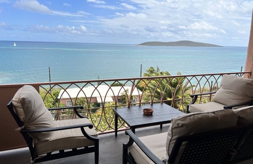 Cotton Valley Condo | Idyllic, Romantic Caribbean Ocean Front View Coakley Bay Condo. Quiet East End