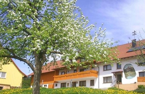 Deggenhausertal Apartment | Idyllically Situated Holiday Flat "Hermannshöhe FeWo 6" on a Farm with Shared Garden, Playground, Terrace, Barbecue, Wi-Fi & TV; Parking Available