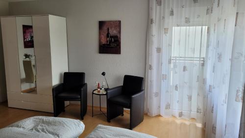 Bad Duerkheim Apartment | Ihr Bett mit Blick auf die Weinberge