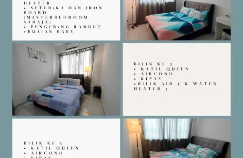 Kajang Apartment | Imanz Homestay 3 Bedroom & 3 Bathroom