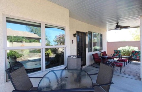 Springfield Lakes House | Impeccable 2BR/2BA home with pool in Solera 55+ Resort Community.