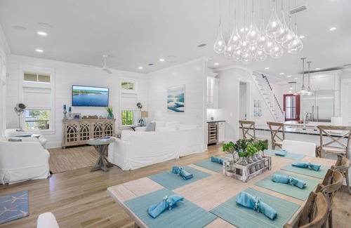 WaterSound West Beach House | In Beautiful Watersound West - Deeded Beach Access - Pool - 4 Bikes - 'Sea D'Light'