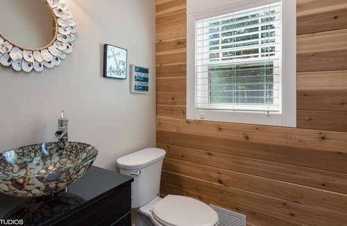 New Buffalo House | IN TOWN, ONLY .8 mile walk to the Beach/Shops-YET Wooded Private & Secluded.