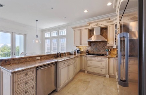SeaNest Village House | includes golf cart! SeaNest stunner with Gulf views, 4 adult bikes. EV charger