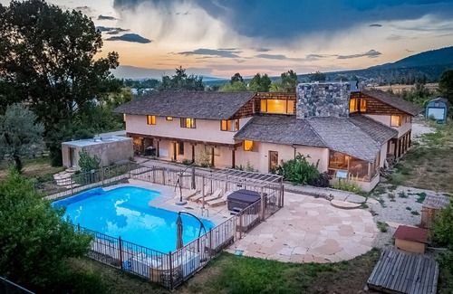 Arroyo Seco House | Incredible luxury estate with private pool, hot tub, grills, stone fireplaces