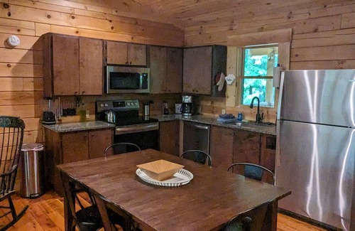 Laurelville Cabin | Incredible secluded cabin featuring amazing forest views off of the back deck!