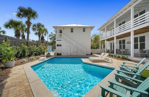 Dune Allen Beach House | Indigo Breeze - Luxury Vacation Rental Close to the Beach with Private Pool & Game Room