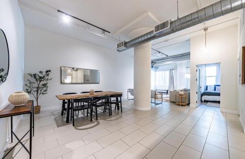 Historic Core Apartment | Industrial Style 2BR Condo Downtown LA With Rooftop!