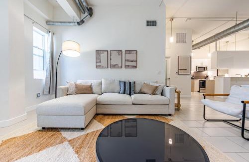 Historic Core Apartment | Industrial Style 2BR Condo Downtown LA With Rooftop!