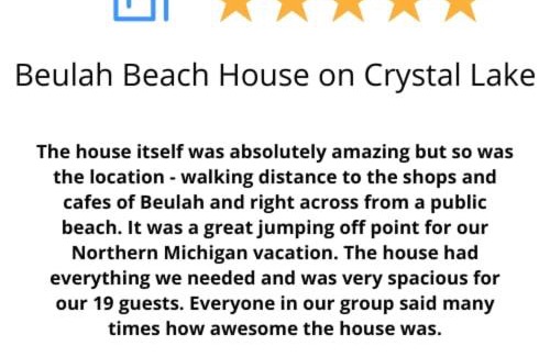 Beulah House | Inn at Beulah Beach on Crystal Lake