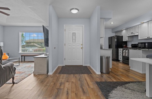 Keizer House | Inviting 2BR Half-Plex-Equipped Kitchen & Garage