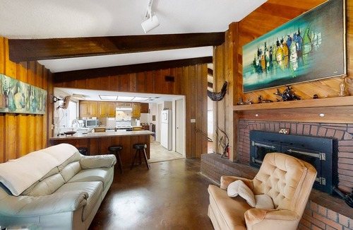 East Lake House | Inviting home with pool, patio, grill, full kitchen, central AC, & W/D