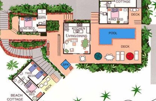 Hart Bay Villa | Island Beach Bliss: Waterfront Villa! Full A/C! Huge Pool and Hot Tub!