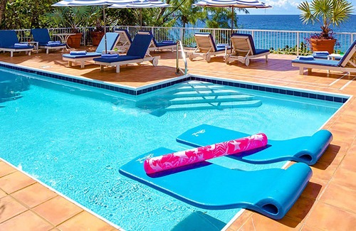 Hart Bay Villa | Island Beach Bliss: Waterfront Villa! Full A/C! Huge Pool and Hot Tub!