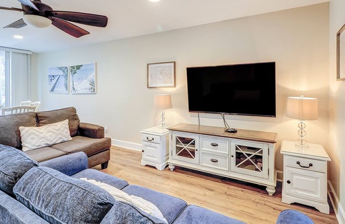 North Forest Beach Villa | Island escape with WiFi, private deck, grill, & shared pool - 1 block to beach
