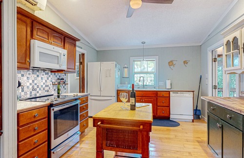 Ocean City Beach House | Island Hideaway | House in North Topsail Beach w beach access, hot tub, firepit