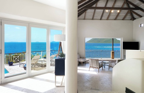 Scrub Island Apartment | Island Retreat with Private Terrace and Ocean Views Near Secret Sandy Beaches