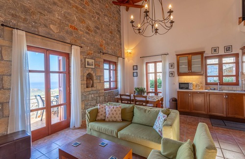 Lefktron Villa | ISMINI, Luxury Stone Villa in Stoupa with Private Pool, BBQ and Amazing Sea View
