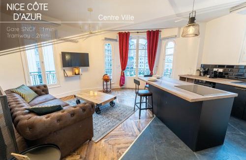 Thiers Apartment | Jacuzzi-Nice quartier des musiciens-Loft