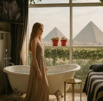 Al Haram Apartment | Jacuzzi pyramids view