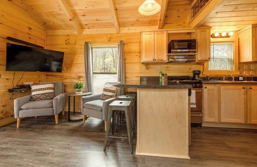 Lookout Valley Neighborhood Association Apartment | Jake Cabin | Luxury Hot Tub Cabin Near Downtown