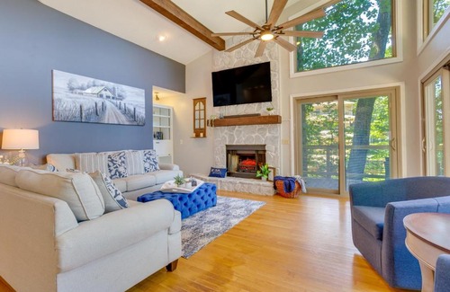 Tate House | Jasper Vacation Rental with Decks, Fire Pit and Views!