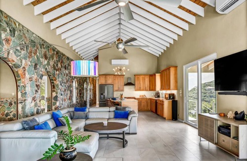 Estate Chocolate Hole and Great Cruz Bay Villa | Jaw dropping views of sapphire blue water from every room!