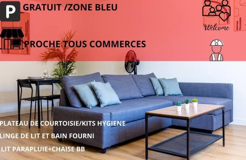 Le Peage-de-Roussillon Apartment | Joli T2 calme / centre-ville