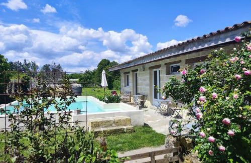 Sainte-Terre House | Jolie villa avec piscine dans le St emilionnais