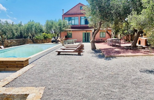 East Mani Villa | Joyanna Villa — Pool, Sea Views & Olive Grove Serenity | 3 Min to Beach