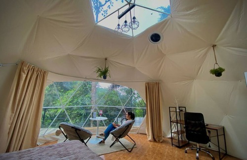 Pacuare Reserve Resort | Jungle Family Glamping Dome: Private Terrace & Unique Experience!