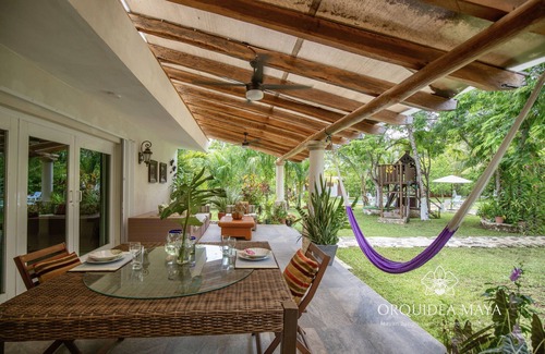Costa Maya House | Jungle House in Cenote & Mayan Ruins Area & Tree House- 2miles from the beach.