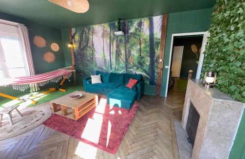 Centre Ville Apartment | Jungle Urbain- Sauna - Ciné - Hamac - Hyper centre
