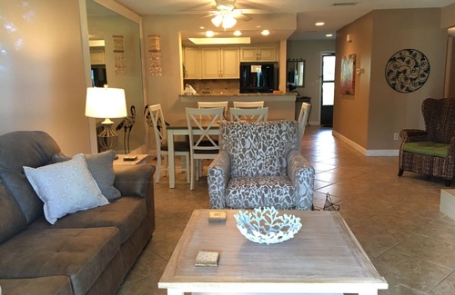 St. Augustine Beach Condo | Just Updated - Beach Side Spacious Ground Floor Flat Condo - steps to the beach!